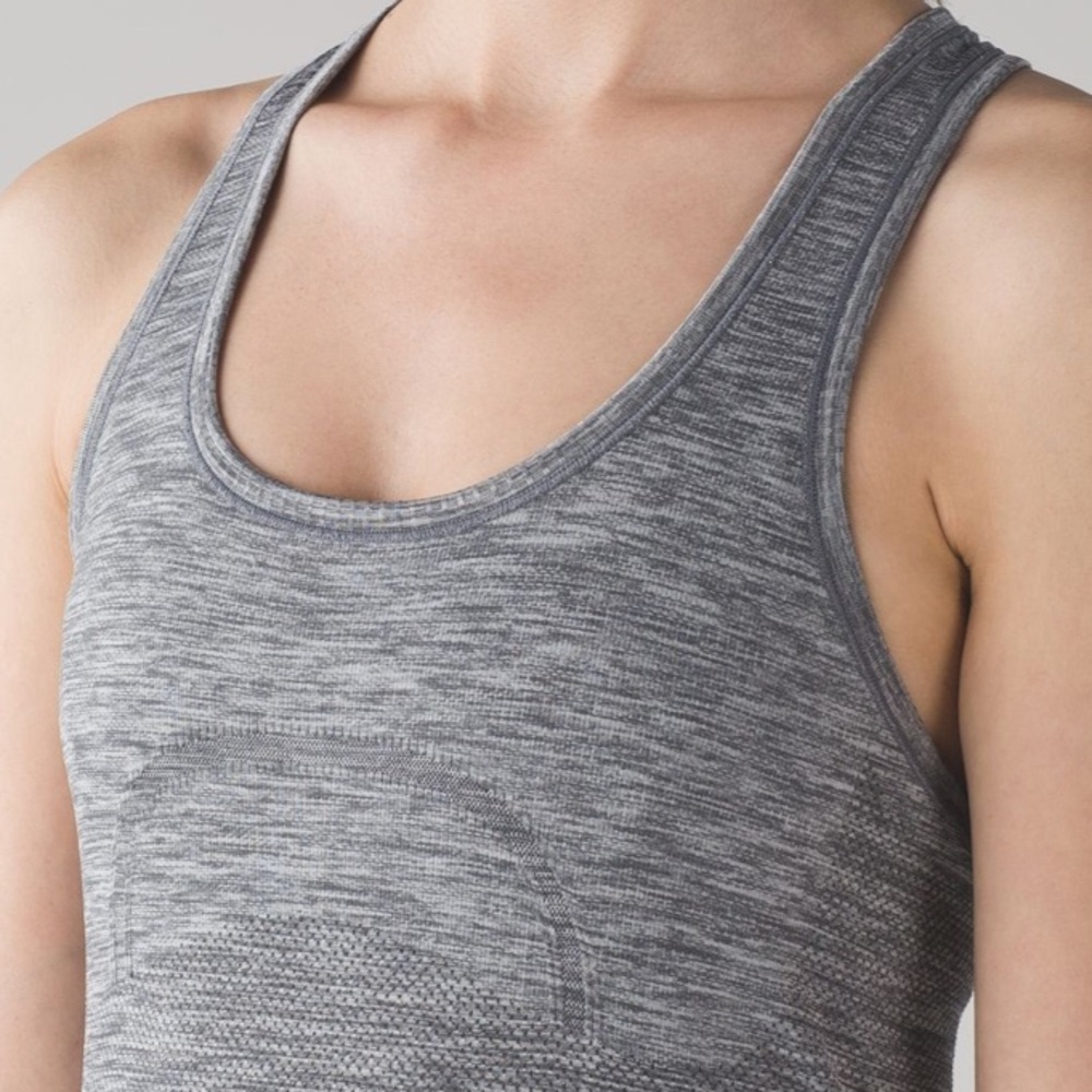 Lululemon Swiftly Tech Racerback Slate/White Like… - image 6